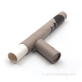 Tube à cylindre long coloré personnalisé petit carton d'encens de bâton d'emballage de bâton